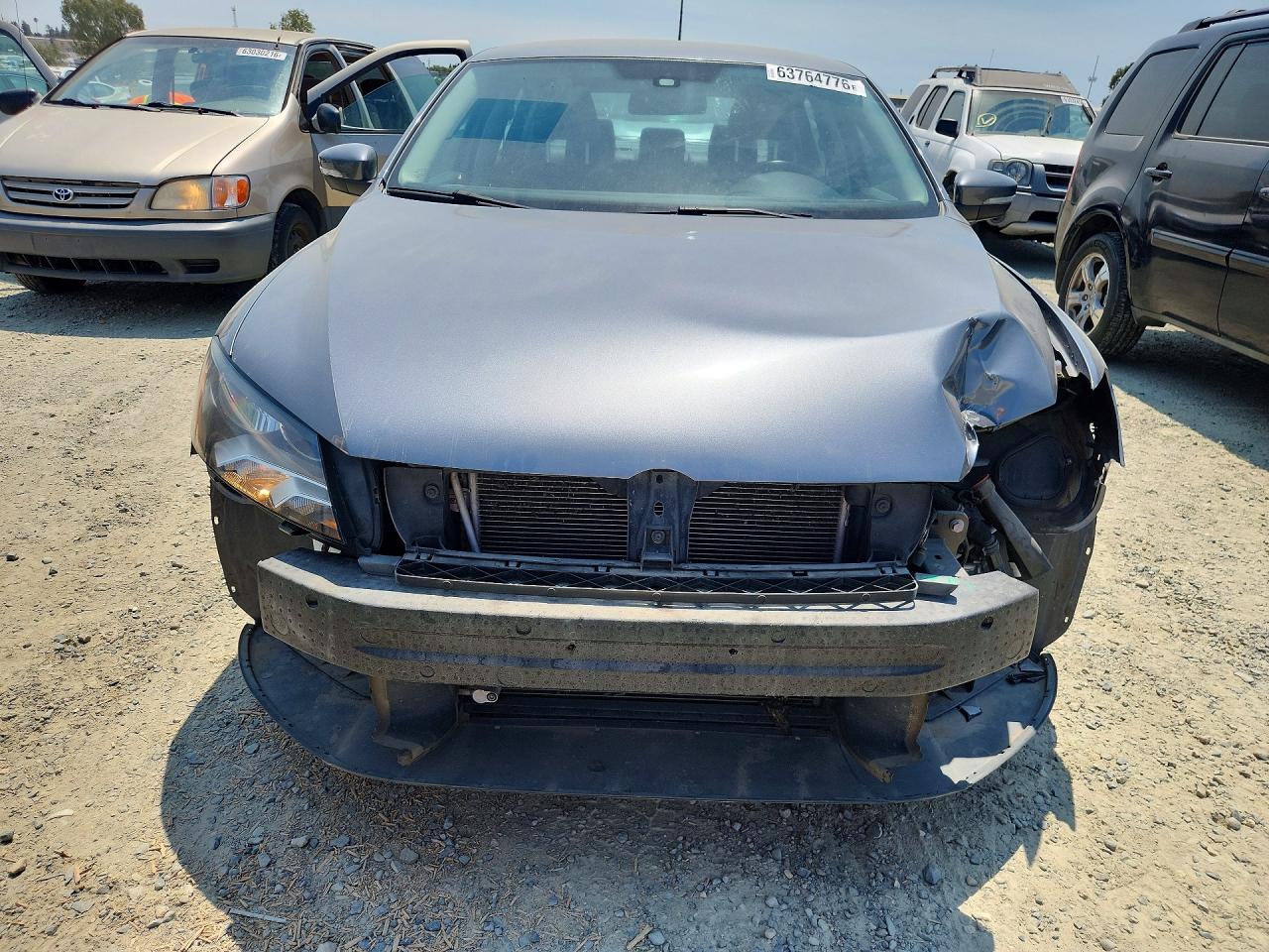 2014 Volkswagen Passat S Gray vin: 1VWAT7A31EC051409