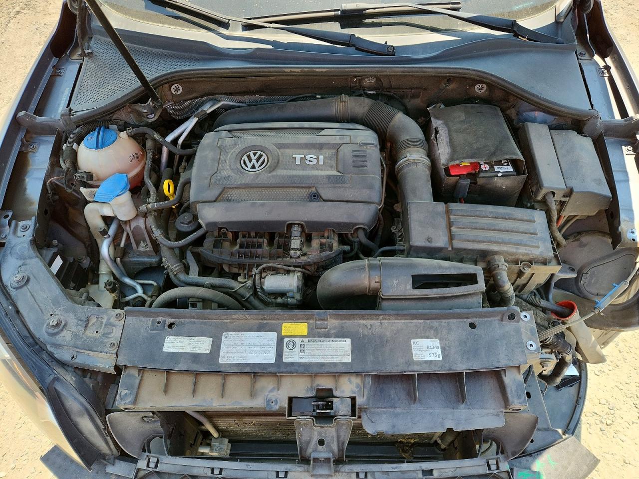 2014 Volkswagen Passat S Gray vin: 1VWAT7A31EC051409