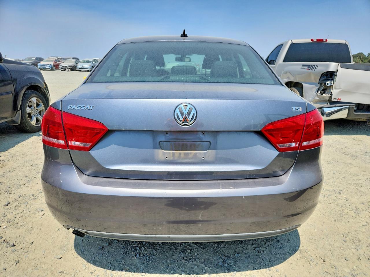 2014 Volkswagen Passat S Gray vin: 1VWAT7A31EC051409