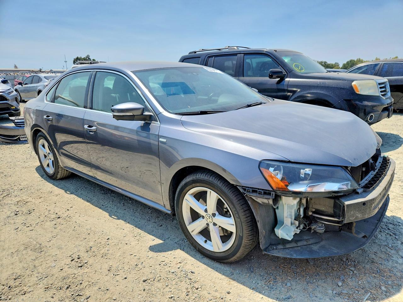 2014 Volkswagen Passat S Gray vin: 1VWAT7A31EC051409