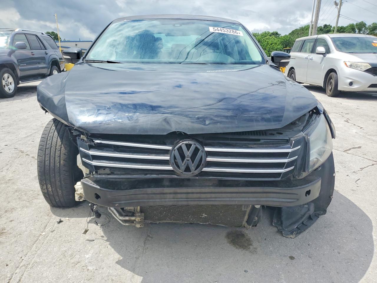 2014 Volkswagen Passat S Black vin: 1VWAT7A31EC063589