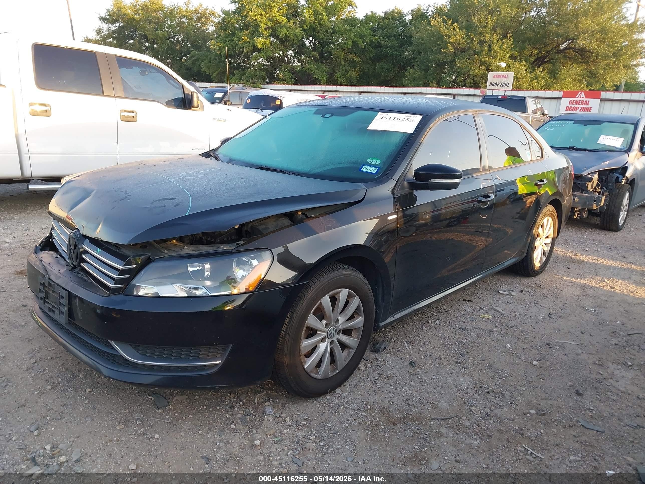 2015 Volkswagen Passat 1.8t Wolfsburg Edition Black vin: 1VWAT7A31FC035101