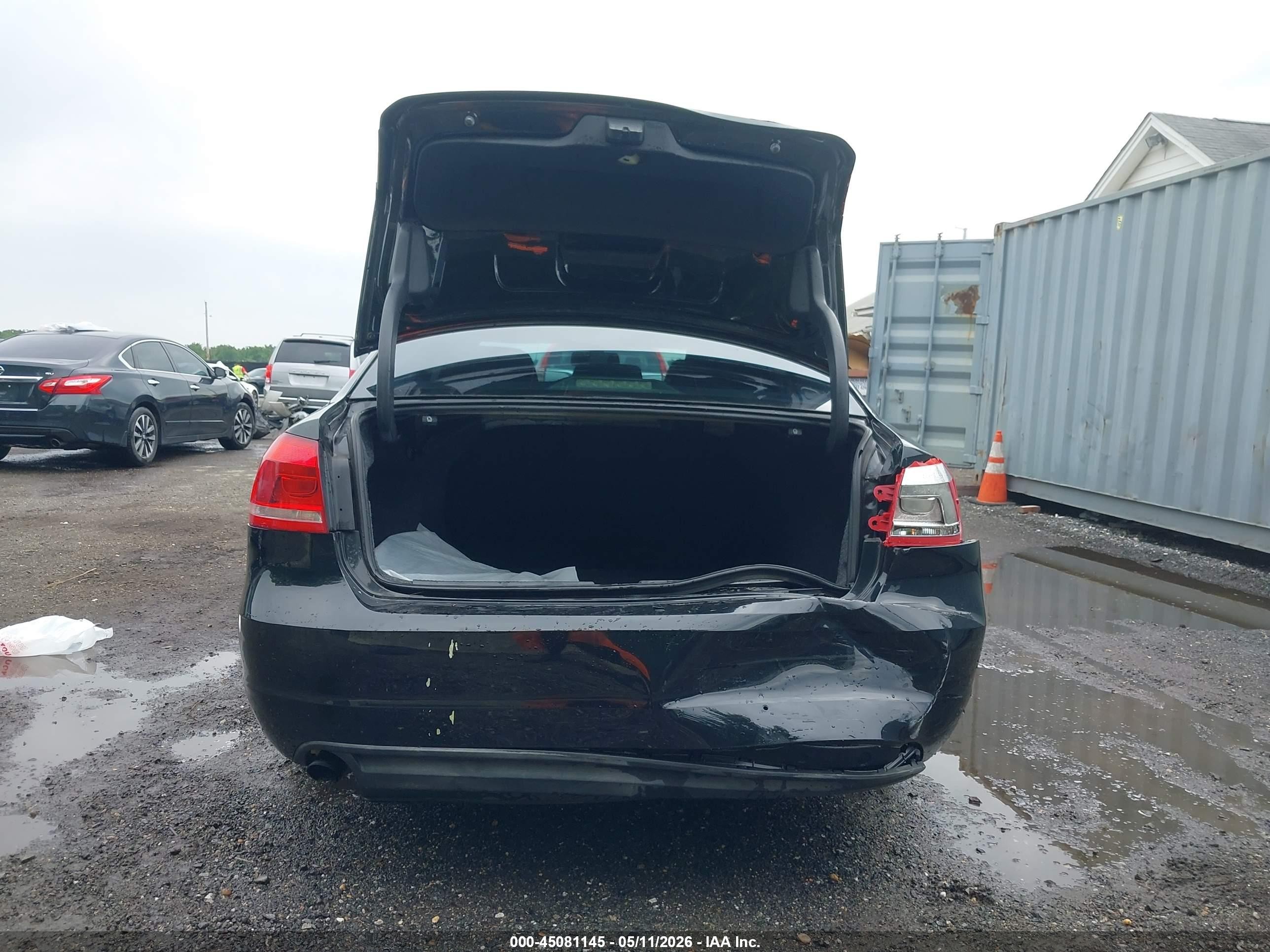 2015 Volkswagen Passat 1.8t S Black vin: 1VWAT7A31FC040976