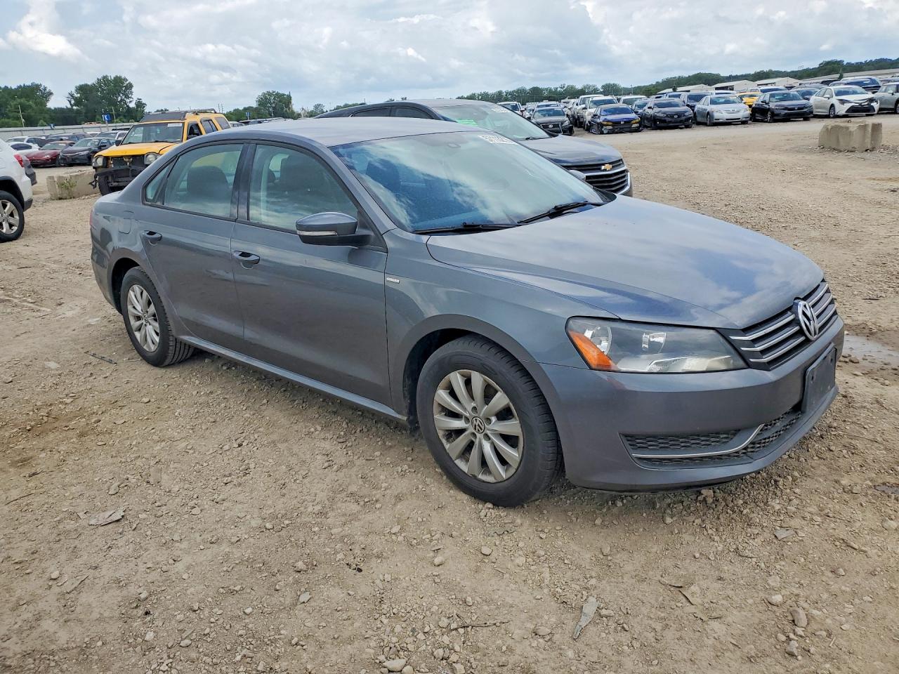 2015 Volkswagen Passat S Gray vin: 1VWAT7A31FC043764