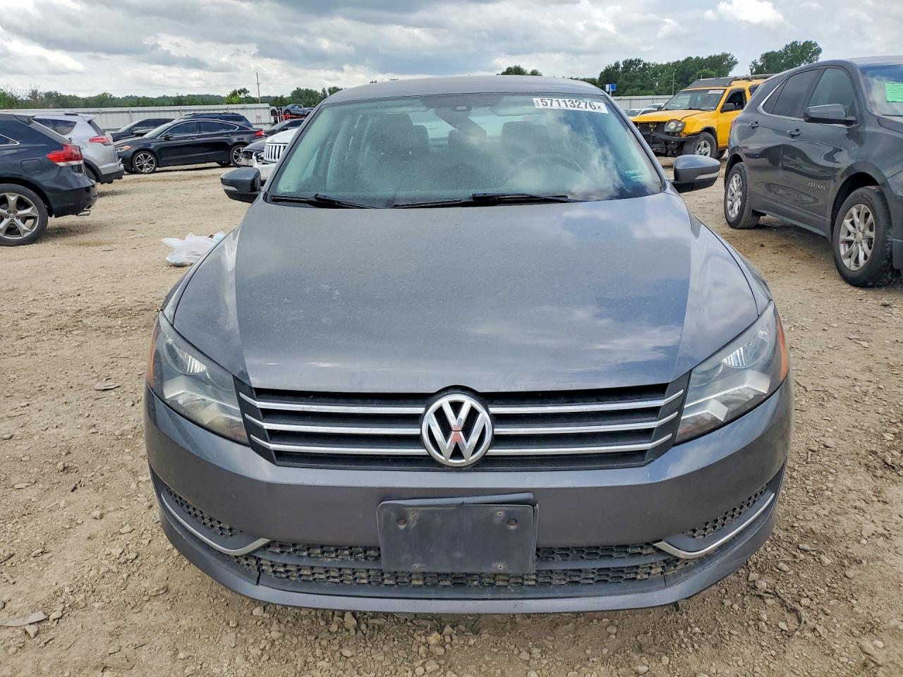 2015 Volkswagen Passat S Gray vin: 1VWAT7A31FC043764