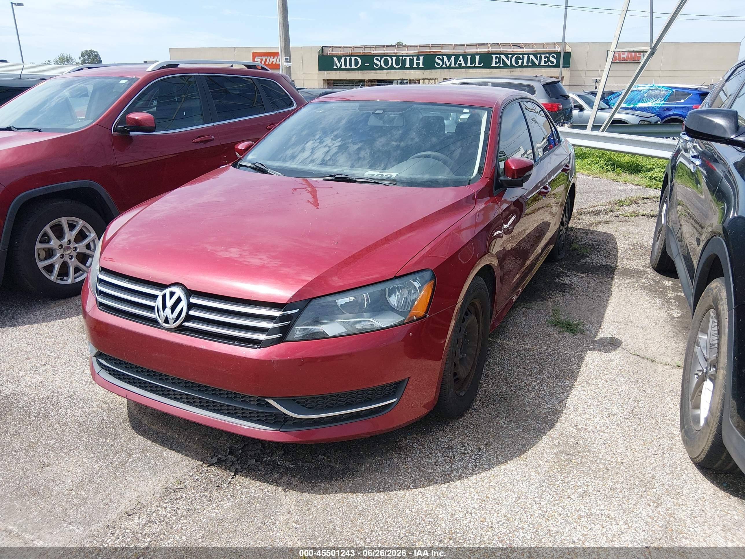 2015 Volkswagen Passat 1.8t S Burgundy vin: 1VWAT7A31FC047393