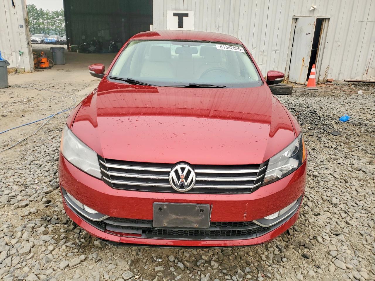 2015 Volkswagen Passat S Red vin: 1VWAT7A31FC086744