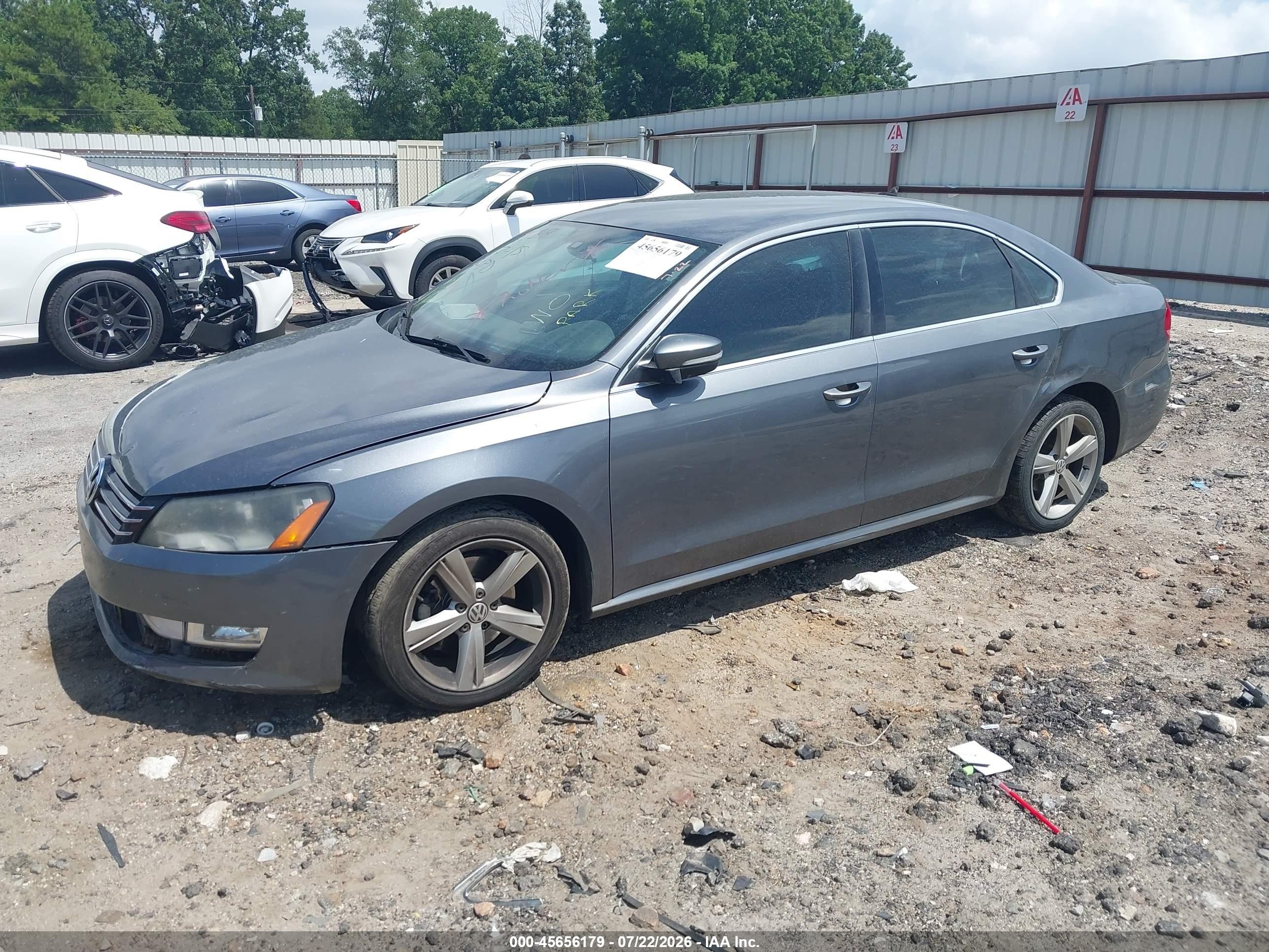 2015 Volkswagen Passat 1.8t Limited Edition Gray vin: 1VWAT7A31FC089188