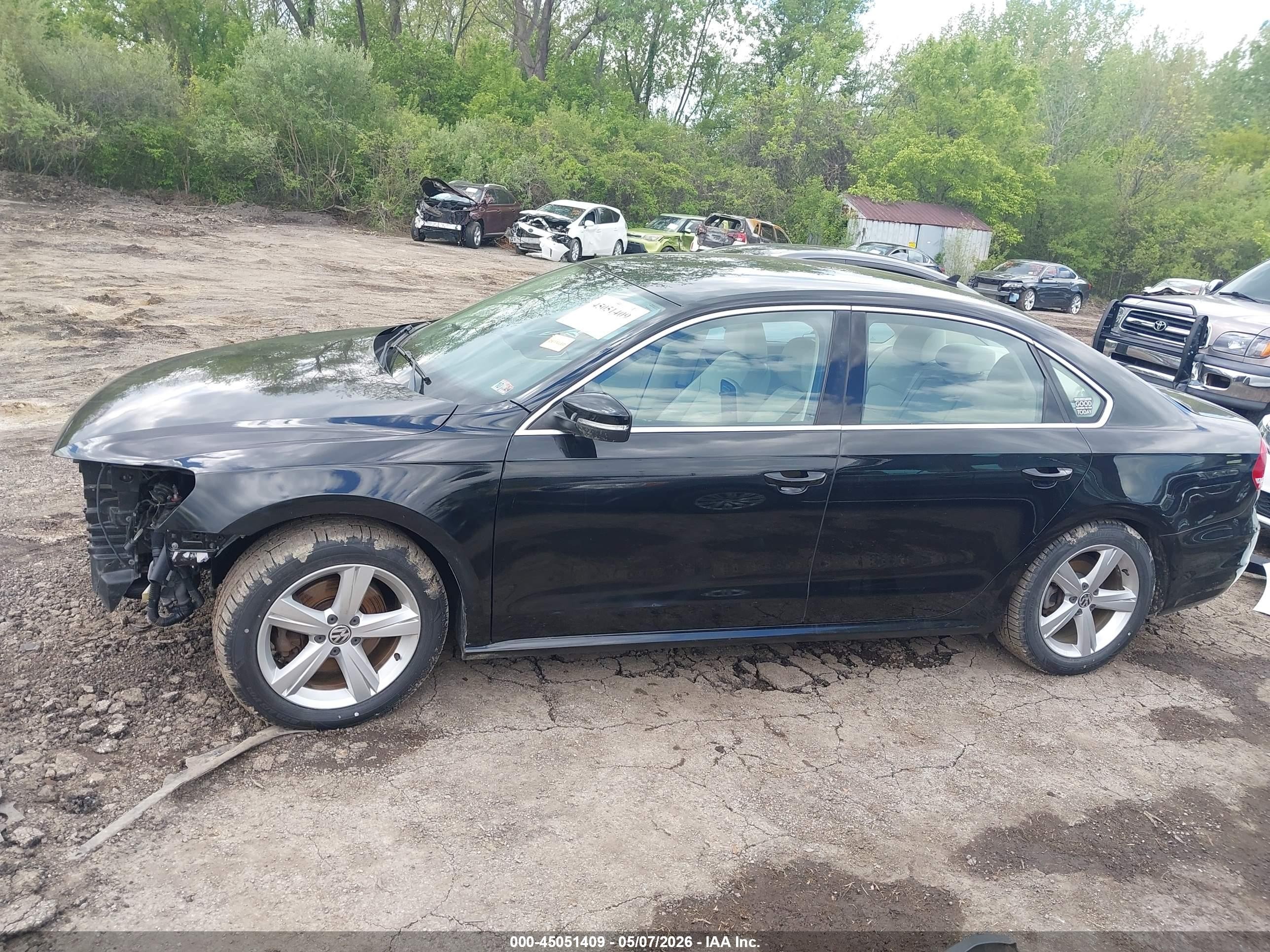 2015 Volkswagen Passat 1.8t Limited Edition Black vin: 1VWAT7A31FC094634