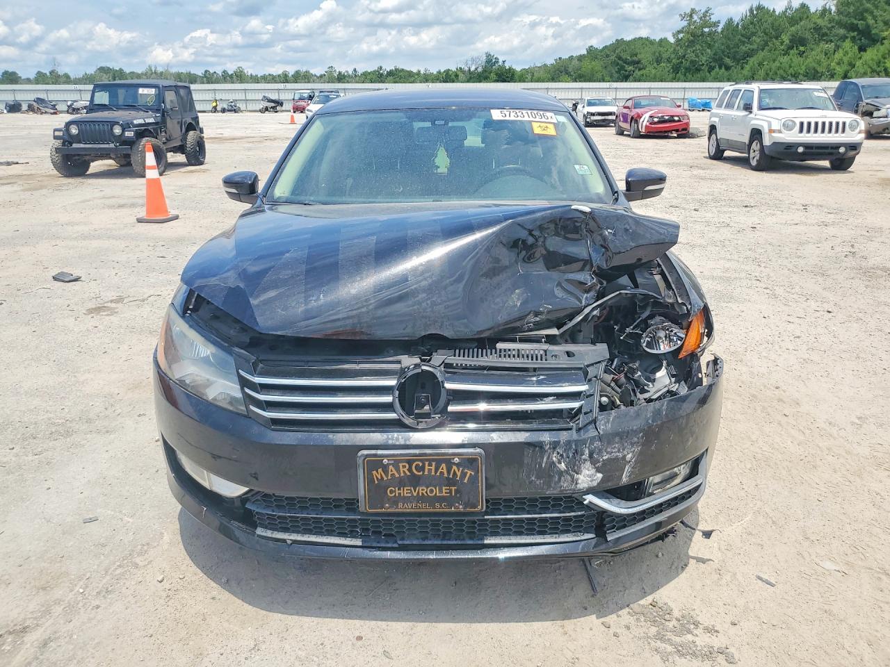 2015 Volkswagen Passat S Automatic Black vin: 1VWAT7A31FC097291