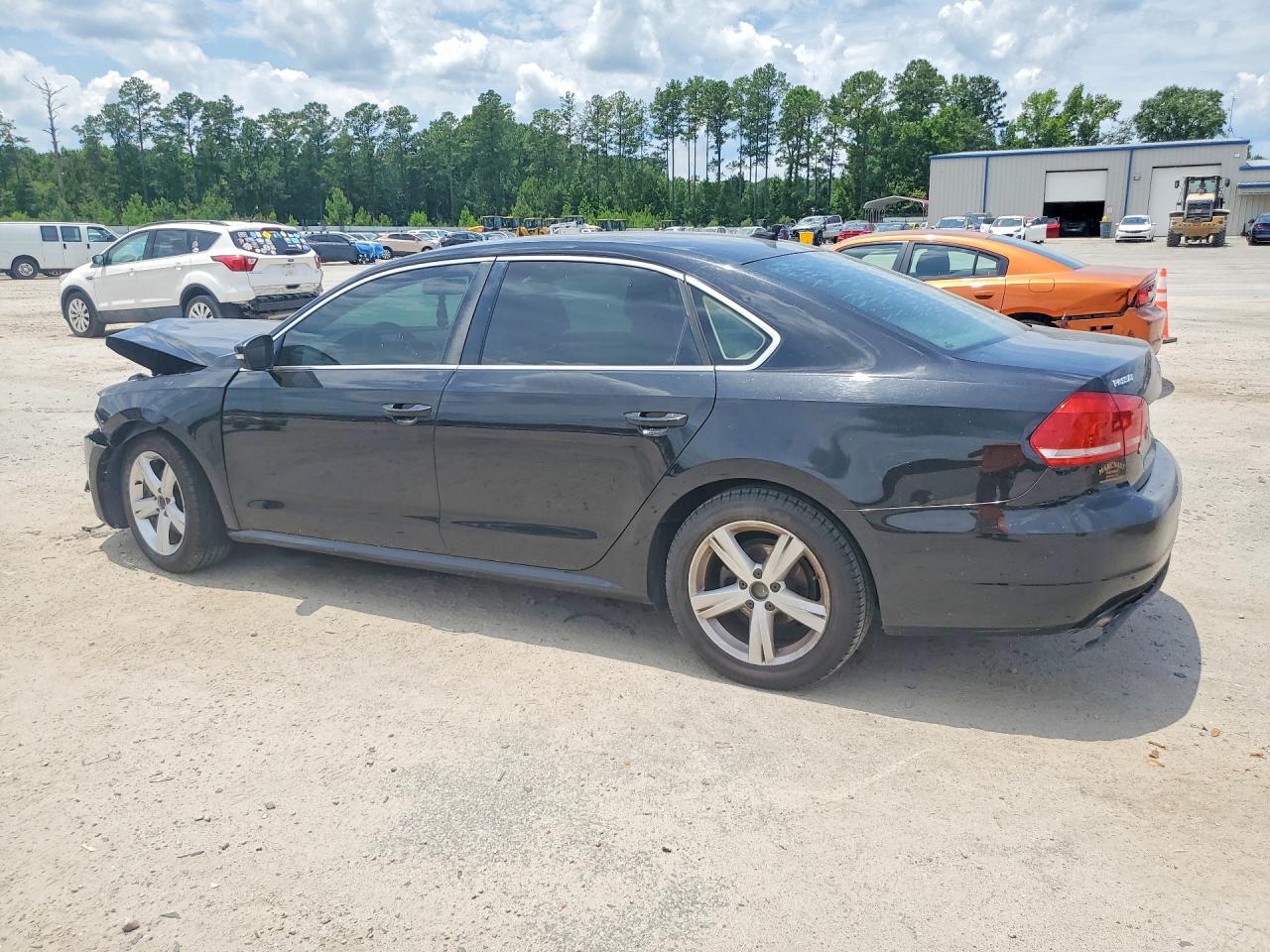 2015 Volkswagen Passat S Automatic Black vin: 1VWAT7A31FC097291