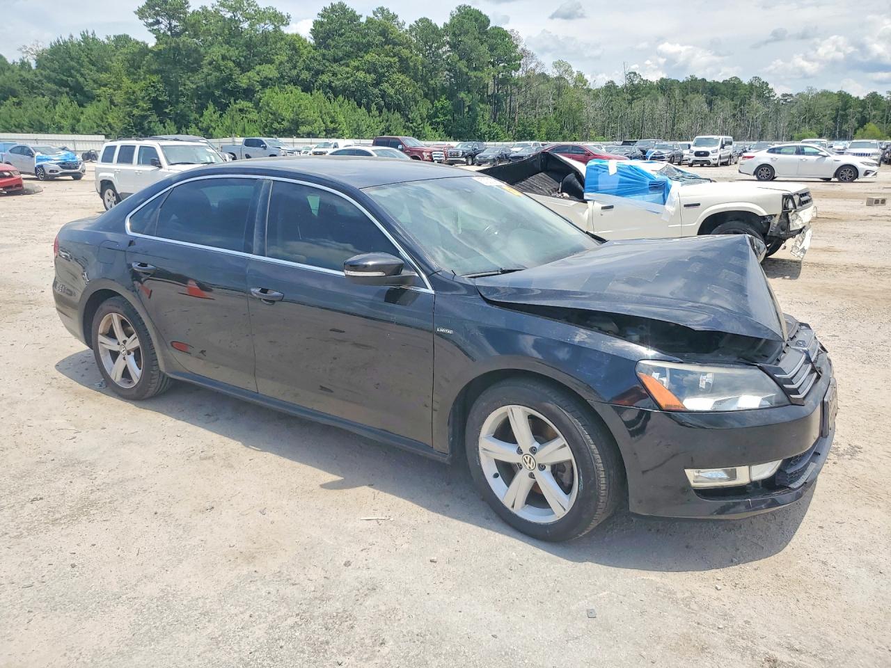 2015 Volkswagen Passat S Automatic Black vin: 1VWAT7A31FC097291