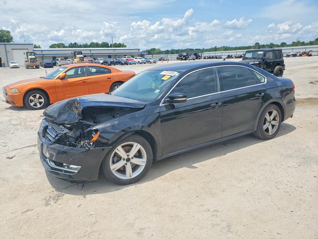 2015 Volkswagen Passat S Automatic Black vin: 1VWAT7A31FC097291