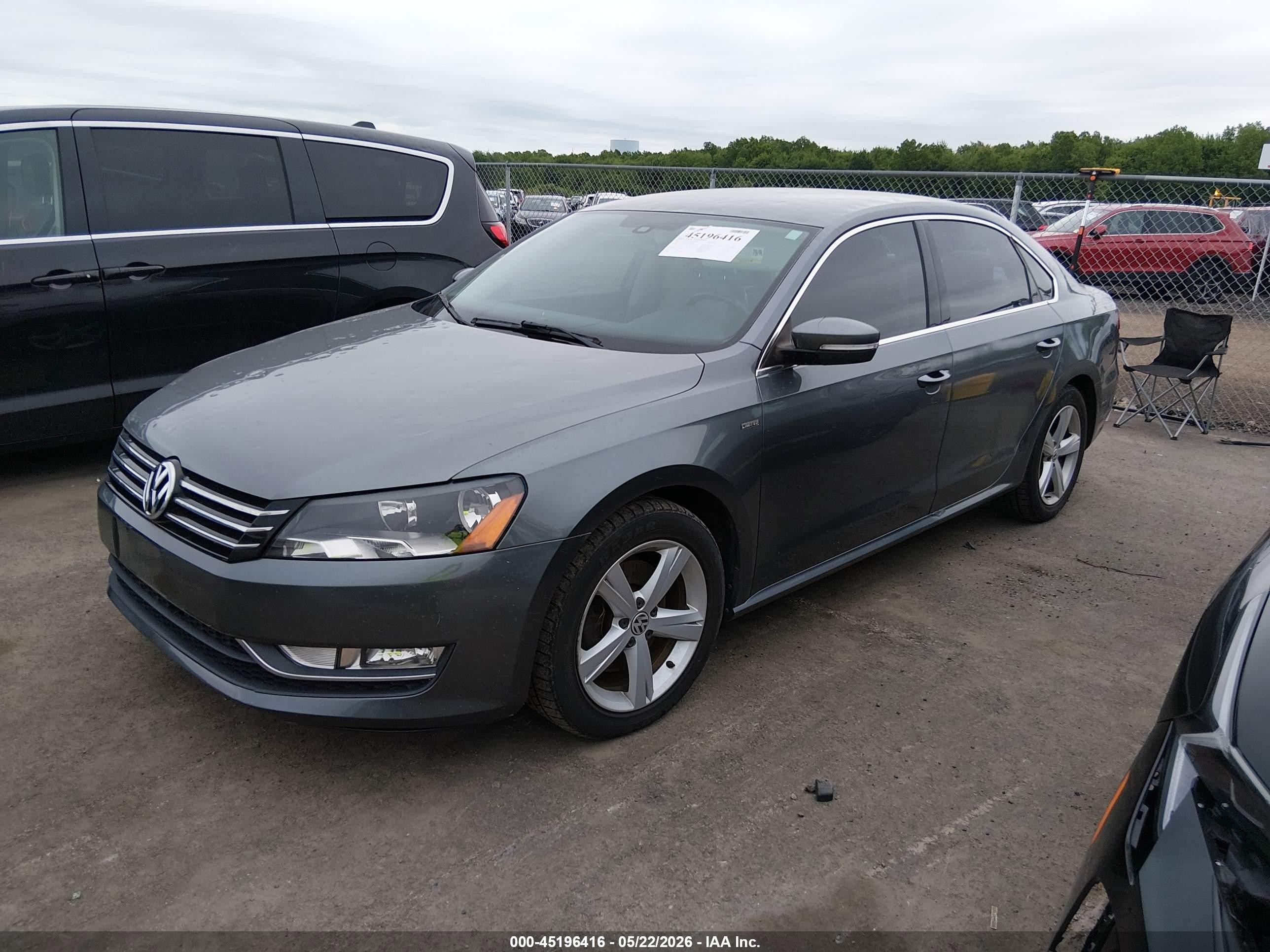 2015 Volkswagen Passat 1.8t Limited Edition Gray vin: 1VWAT7A31FC099137