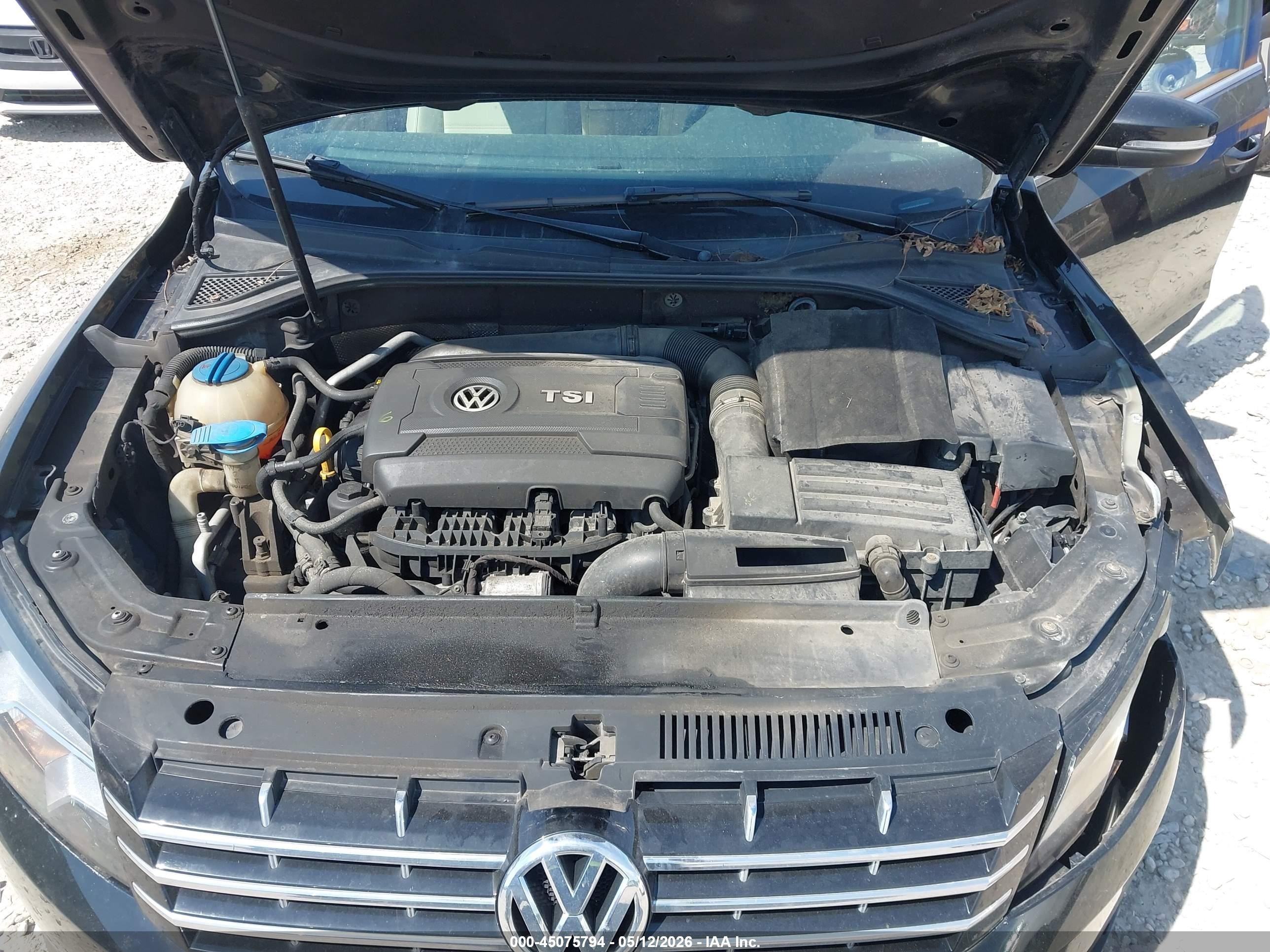 2015 Volkswagen Passat 1.8t Limited Edition Black vin: 1VWAT7A31FC114008