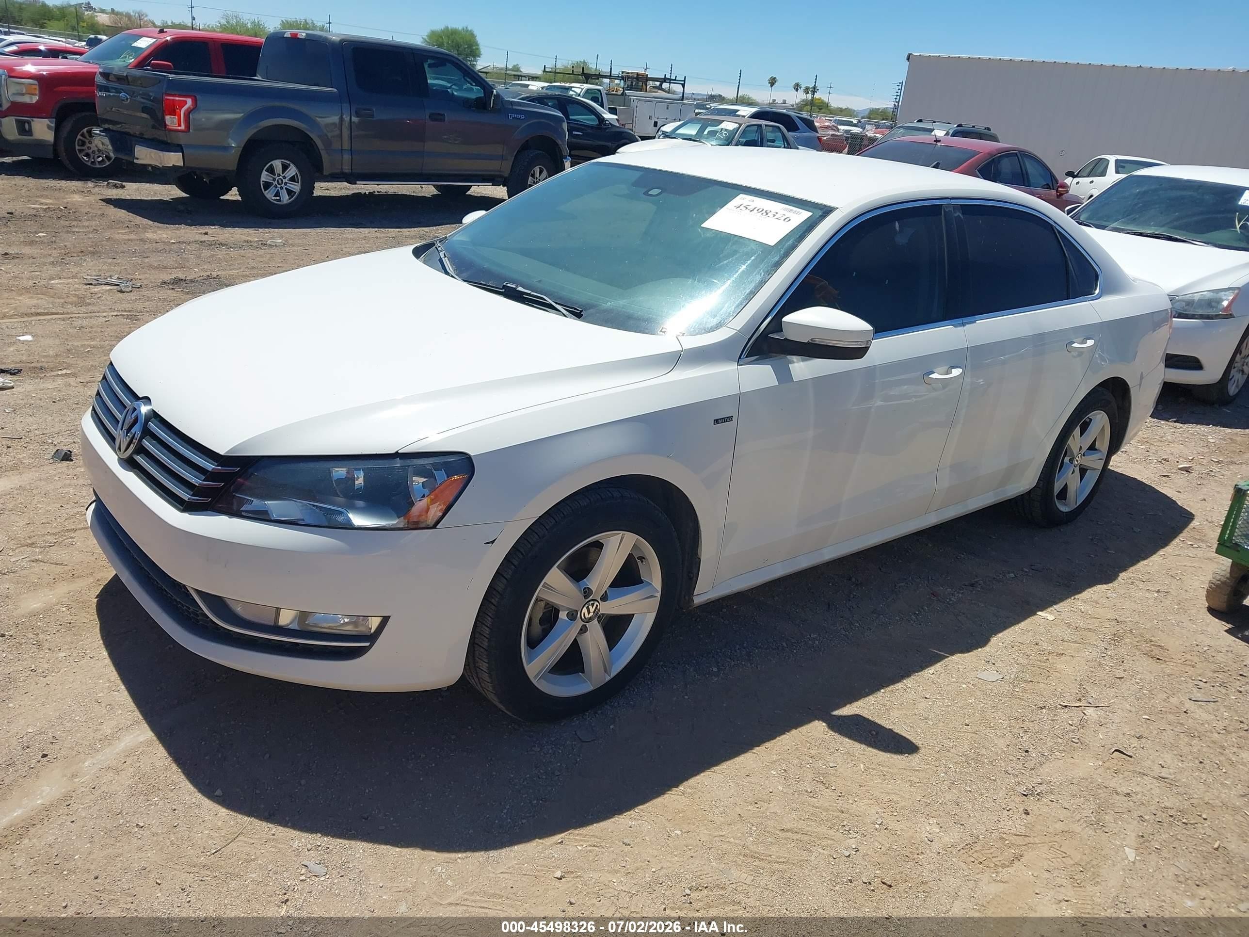 2015 Volkswagen Passat 1.8t Limited Edition White vin: 1VWAT7A31FC115921