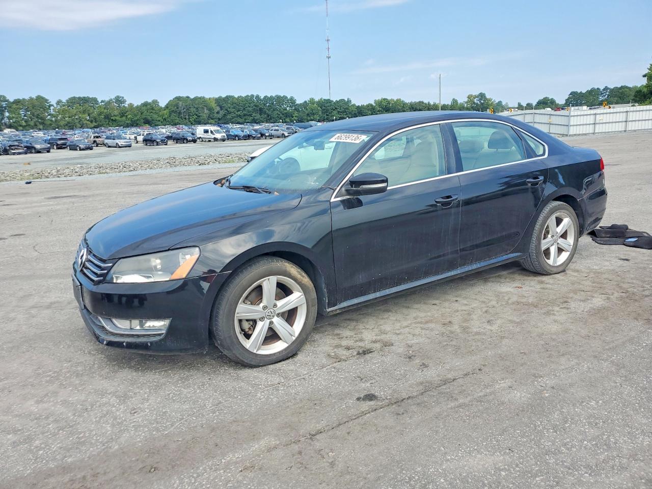 2015 Volkswagen Passat S Black vin: 1VWAT7A31FC117197