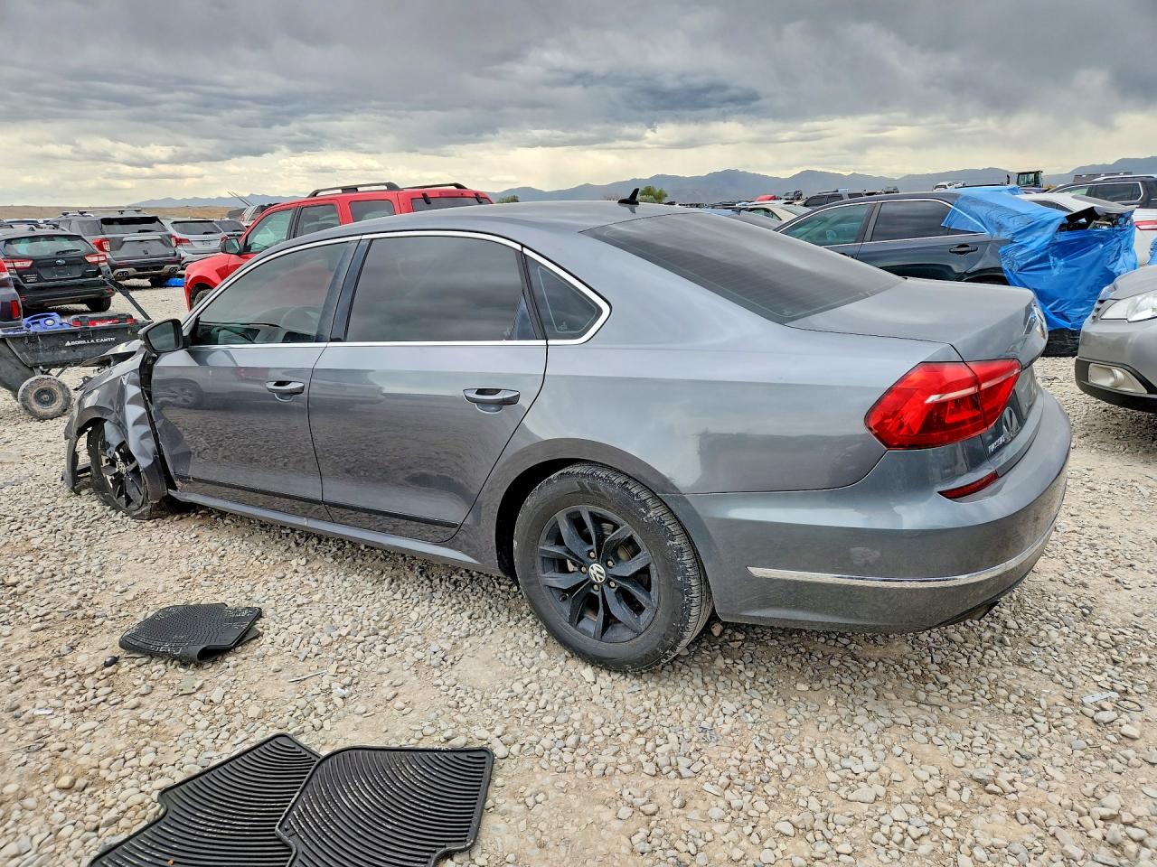 2016 Volkswagen Passat S Gray vin: 1VWAT7A31GC033530