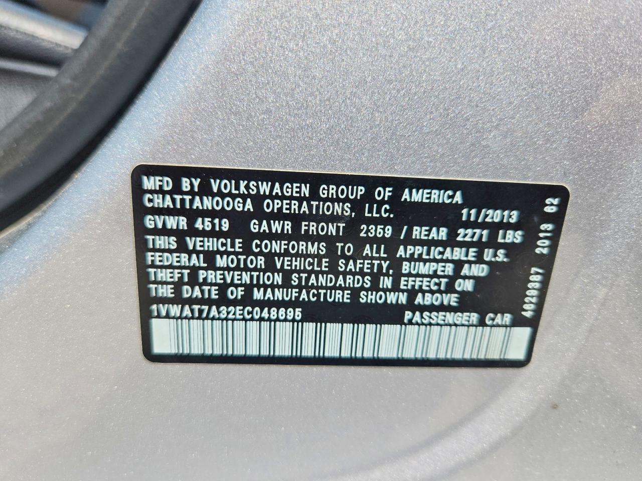 2014 Volkswagen Passat 1.8t S Tdi S, R-line, 1.8t R-line Серебряный vin: 1VWAT7A32EC048695