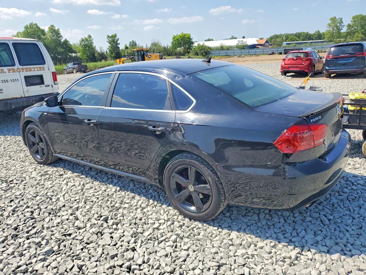 2014 Volkswagen Passat S Black vin: 1VWAT7A32EC049880