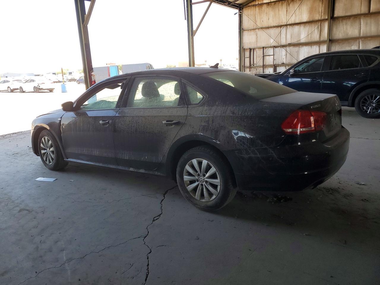 2014 Volkswagen Passat S Black vin: 1VWAT7A32EC108149