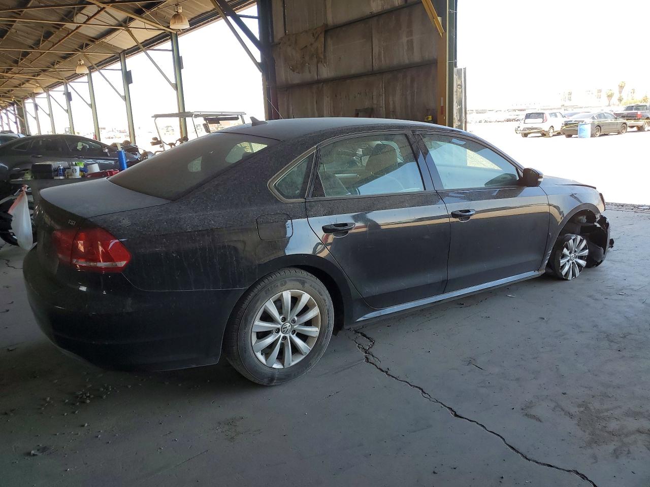 2014 Volkswagen Passat S Black vin: 1VWAT7A32EC108149