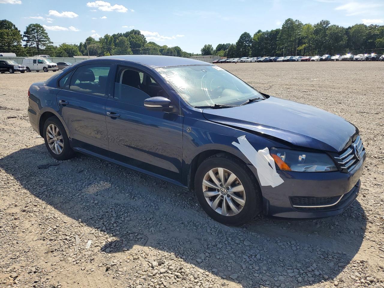 2015 Volkswagen Passat S Blue vin: 1VWAT7A32FC031901