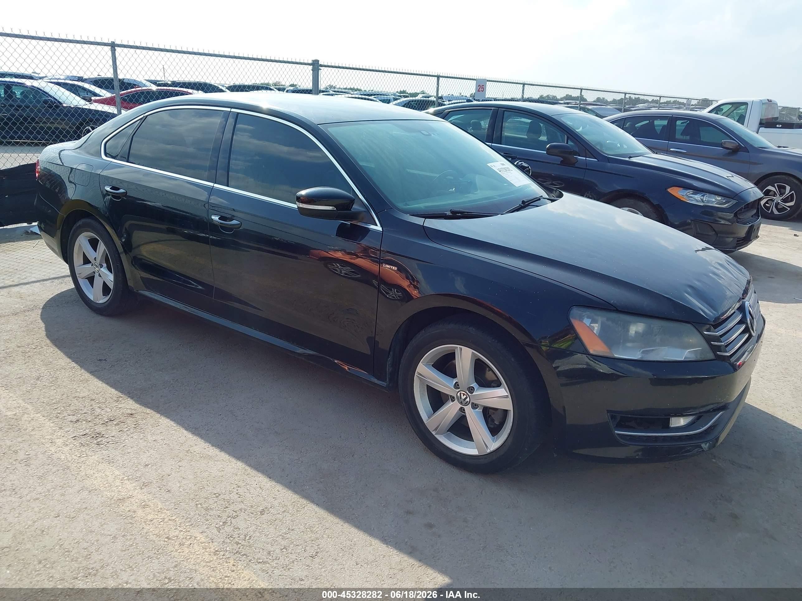 2015 Volkswagen Passat 1.8t Limited Edition Черный vin: 1VWAT7A32FC095498