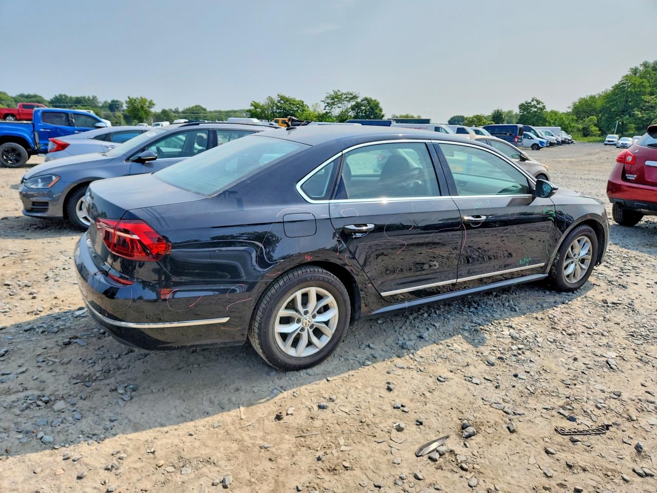 2017 Volkswagen Passat S Black vin: 1VWAT7A32HC080177