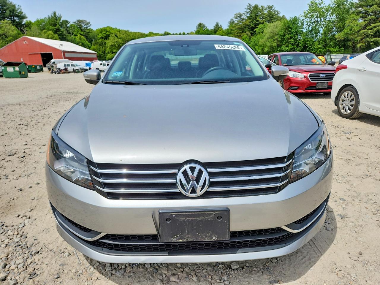 2014 Volkswagen Passat S Silver vin: 1VWAT7A33EC097792