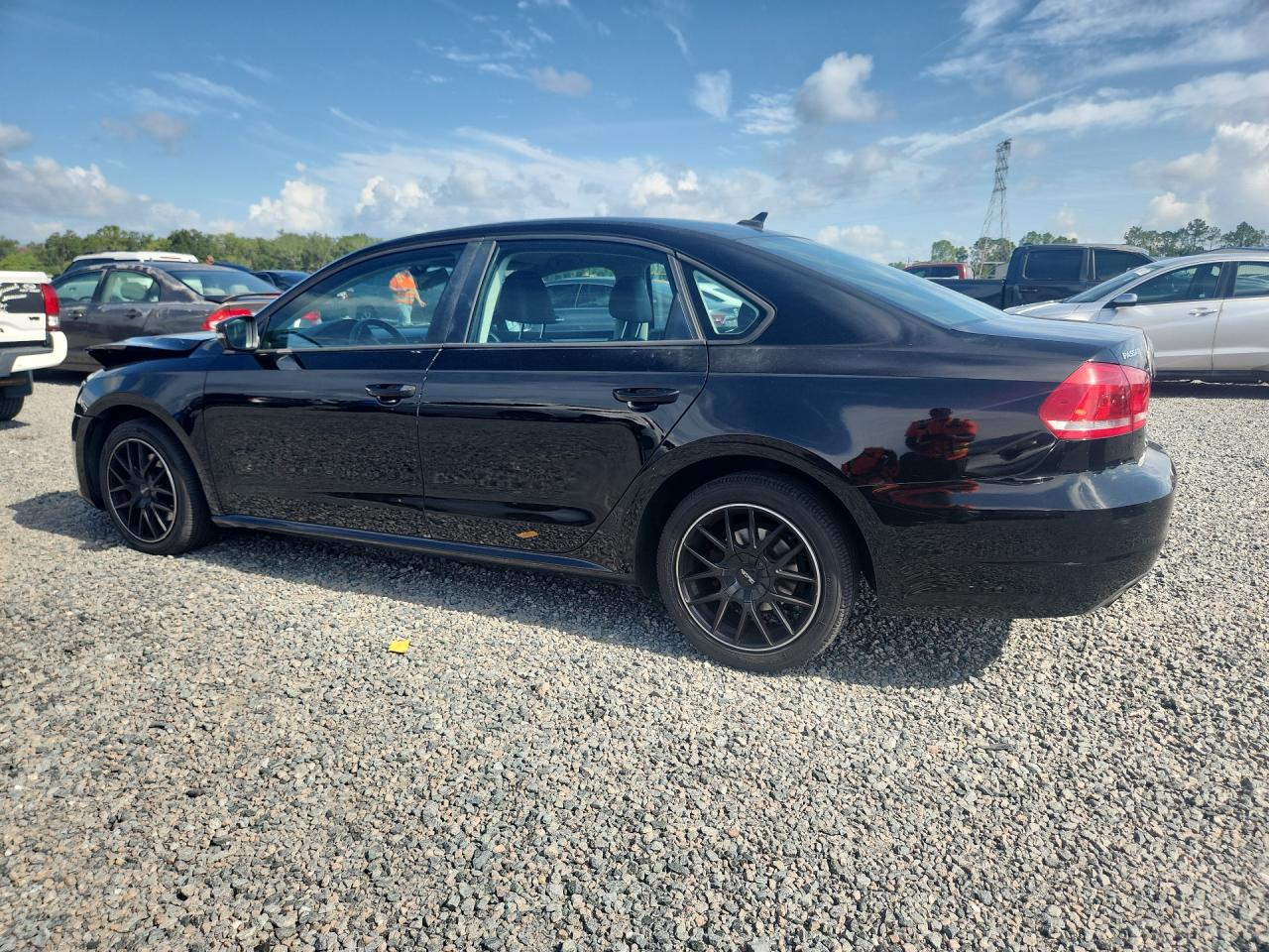 2015 Volkswagen Passat S Black vin: 1VWAT7A33FC034967