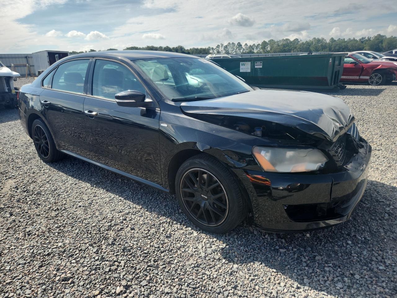 2015 Volkswagen Passat S Black vin: 1VWAT7A33FC034967