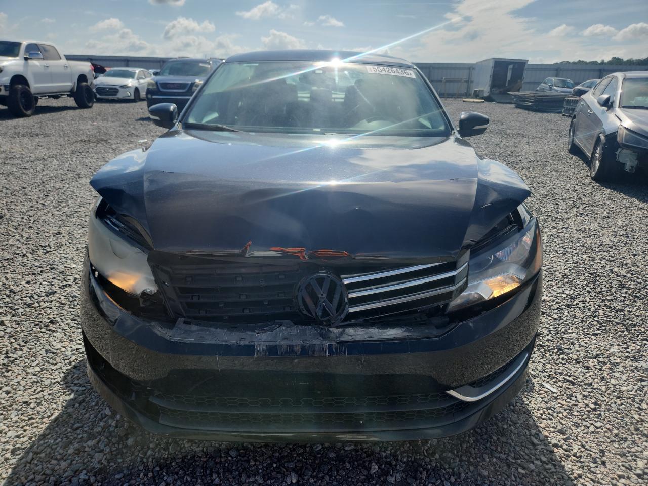 2015 Volkswagen Passat S Black vin: 1VWAT7A33FC034967