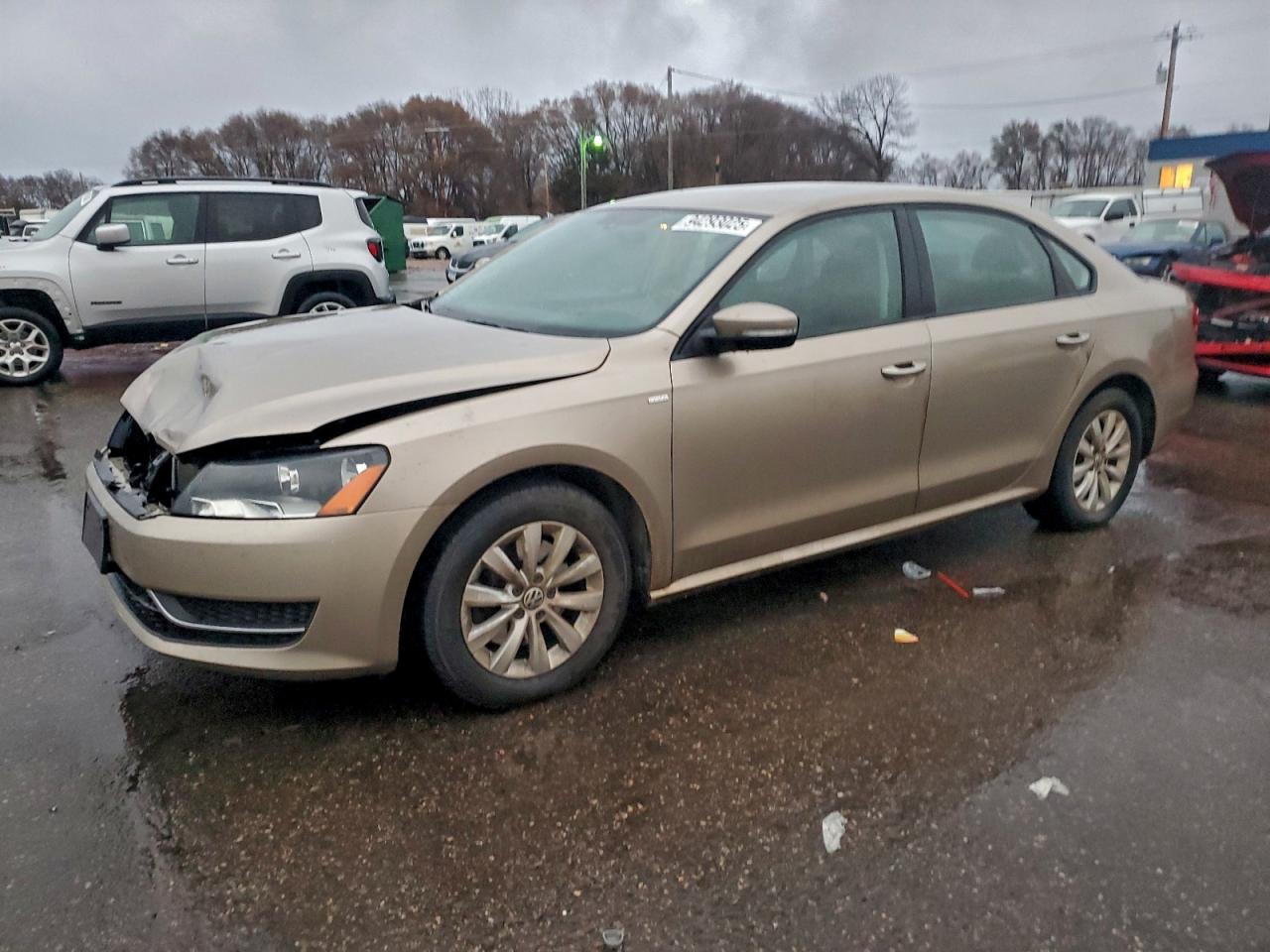 2015 Volkswagen Passat S Tan vin: 1VWAT7A33FC040137