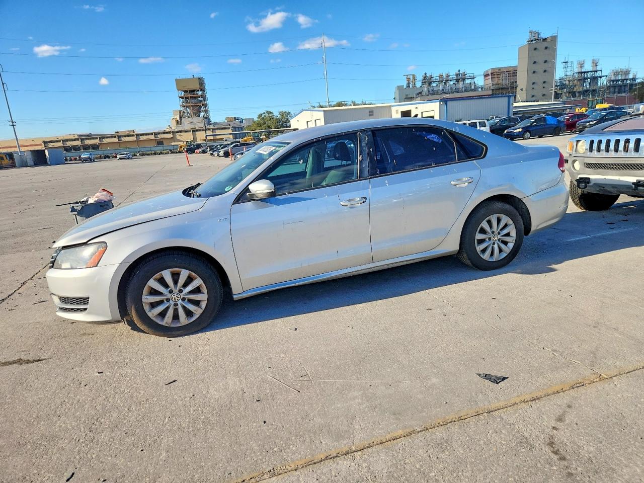 2015 Volkswagen Passat S Gray vin: 1VWAT7A33FC092027