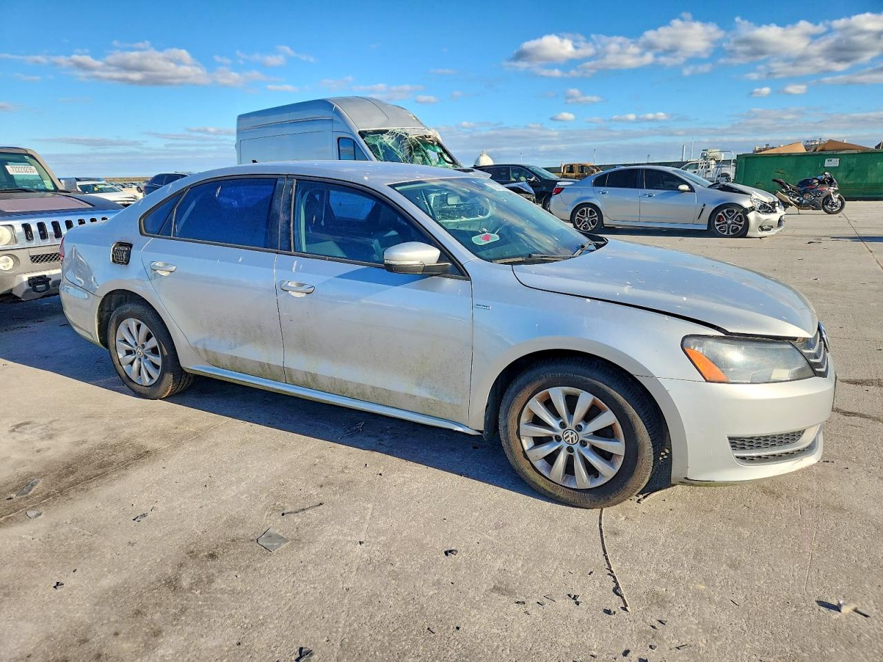 2015 Volkswagen Passat S Gray vin: 1VWAT7A33FC092027