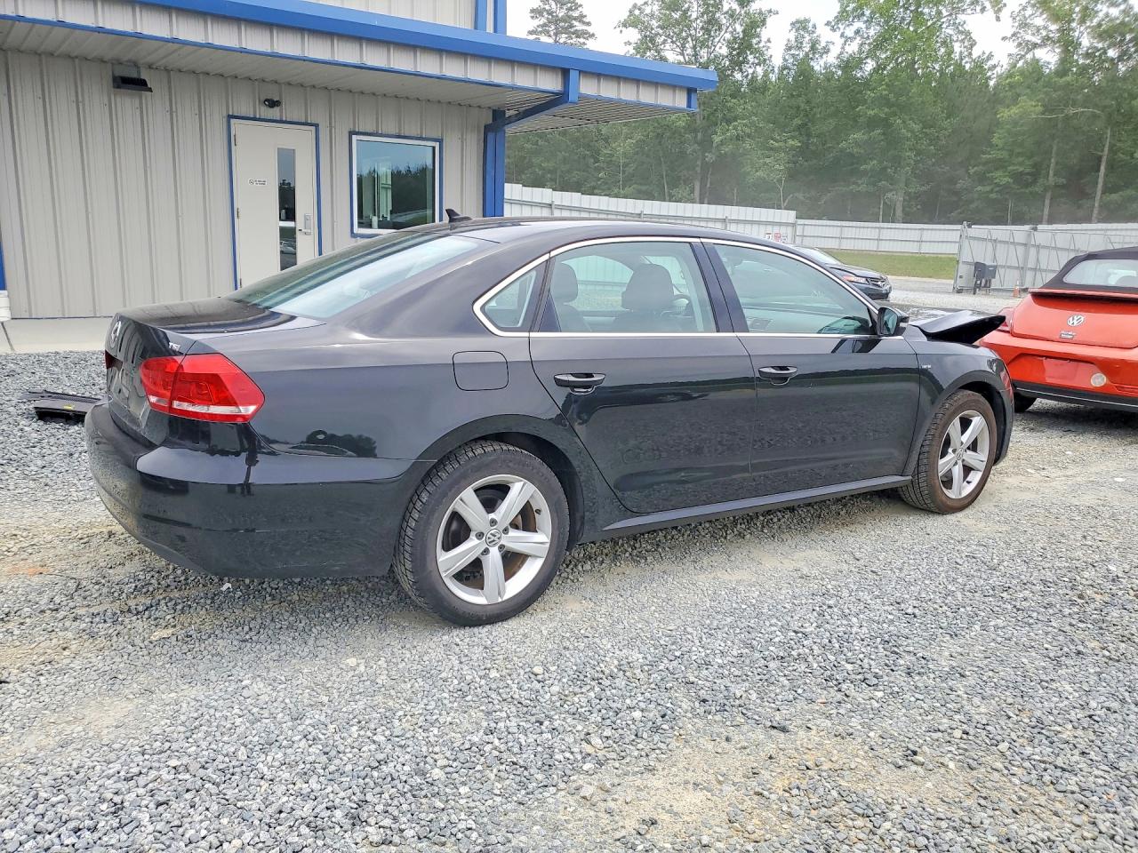 2015 Volkswagen Passat S Black vin: 1VWAT7A33FC119050