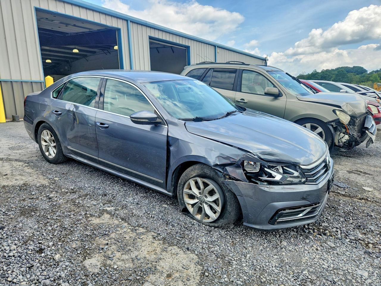 2017 Volkswagen Passat S Gray vin: 1VWAT7A33HC030209