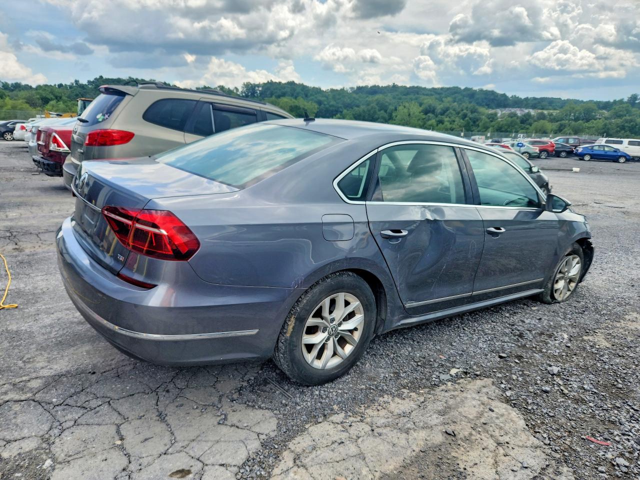 2017 Volkswagen Passat S Gray vin: 1VWAT7A33HC030209