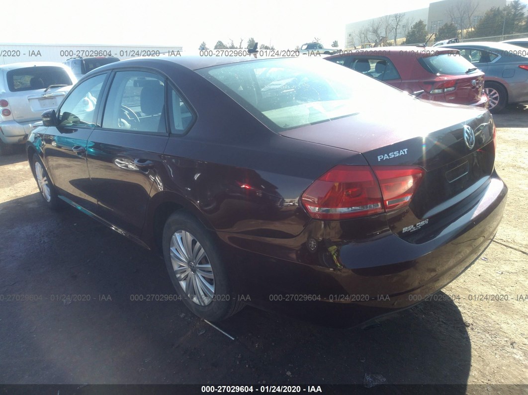 2014 Volkswagen Passat S vin: 1VWAT7A34EC028500
