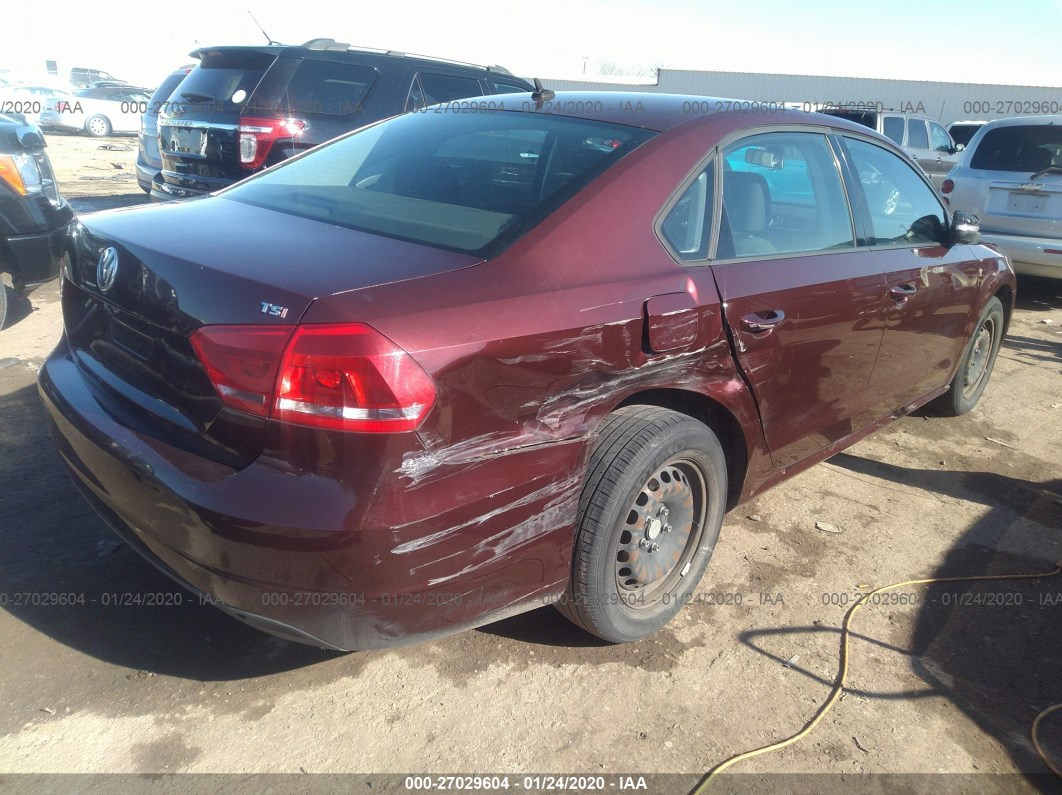 2014 Volkswagen Passat S vin: 1VWAT7A34EC028500