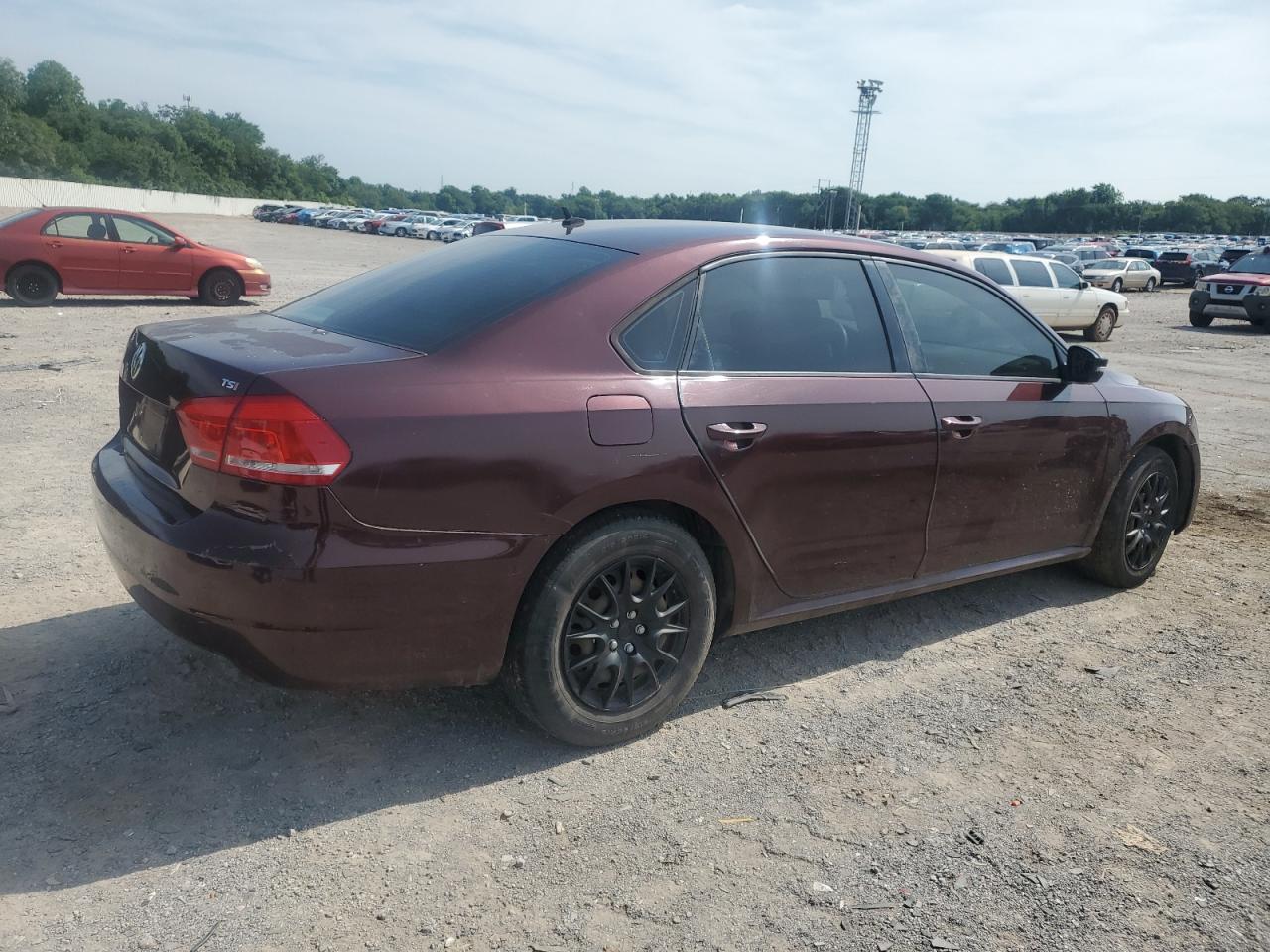 2014 Volk Passat Maroon vin: 1VWAT7A34EC028500