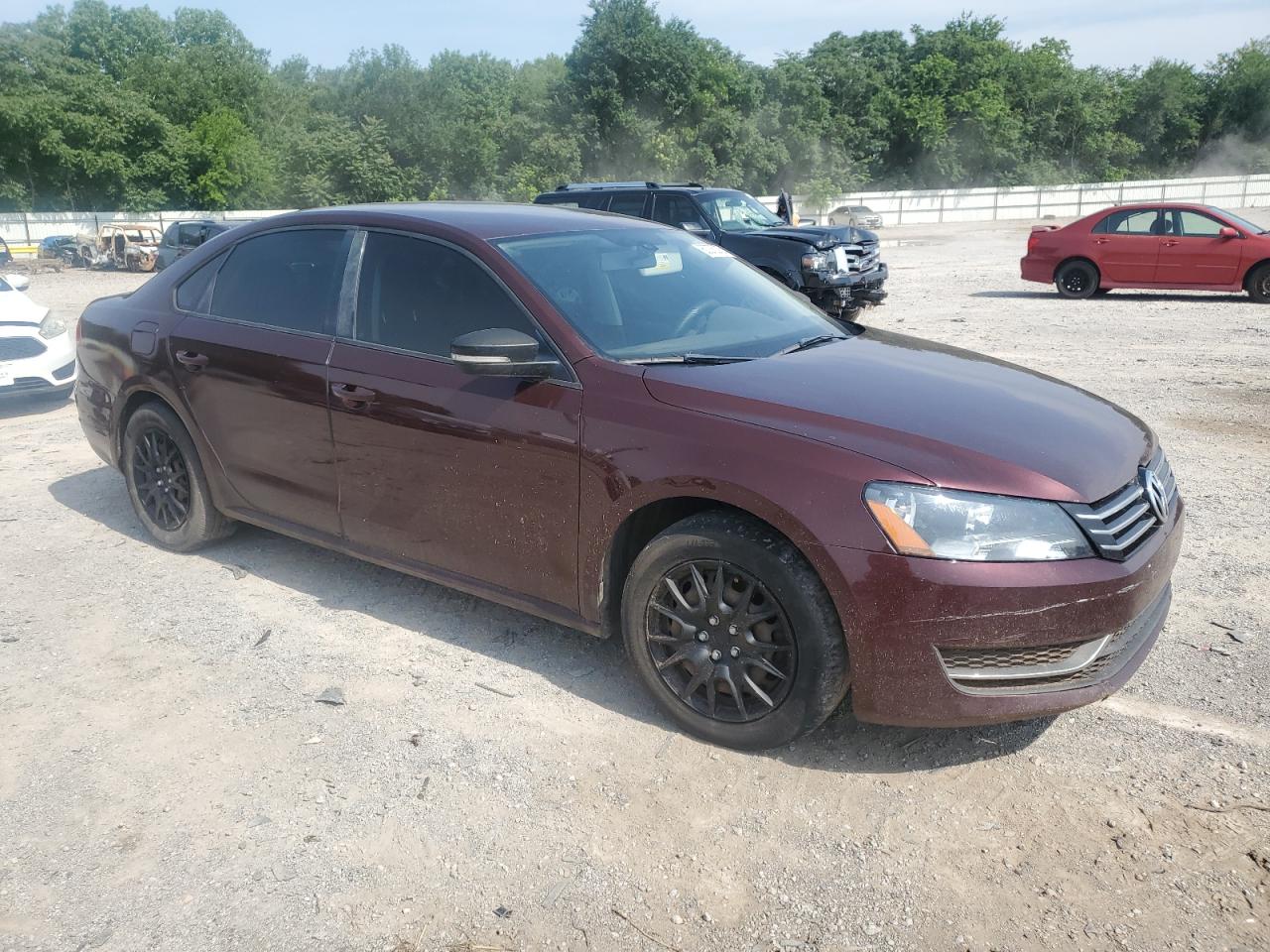 2014 Volk Passat Maroon vin: 1VWAT7A34EC028500