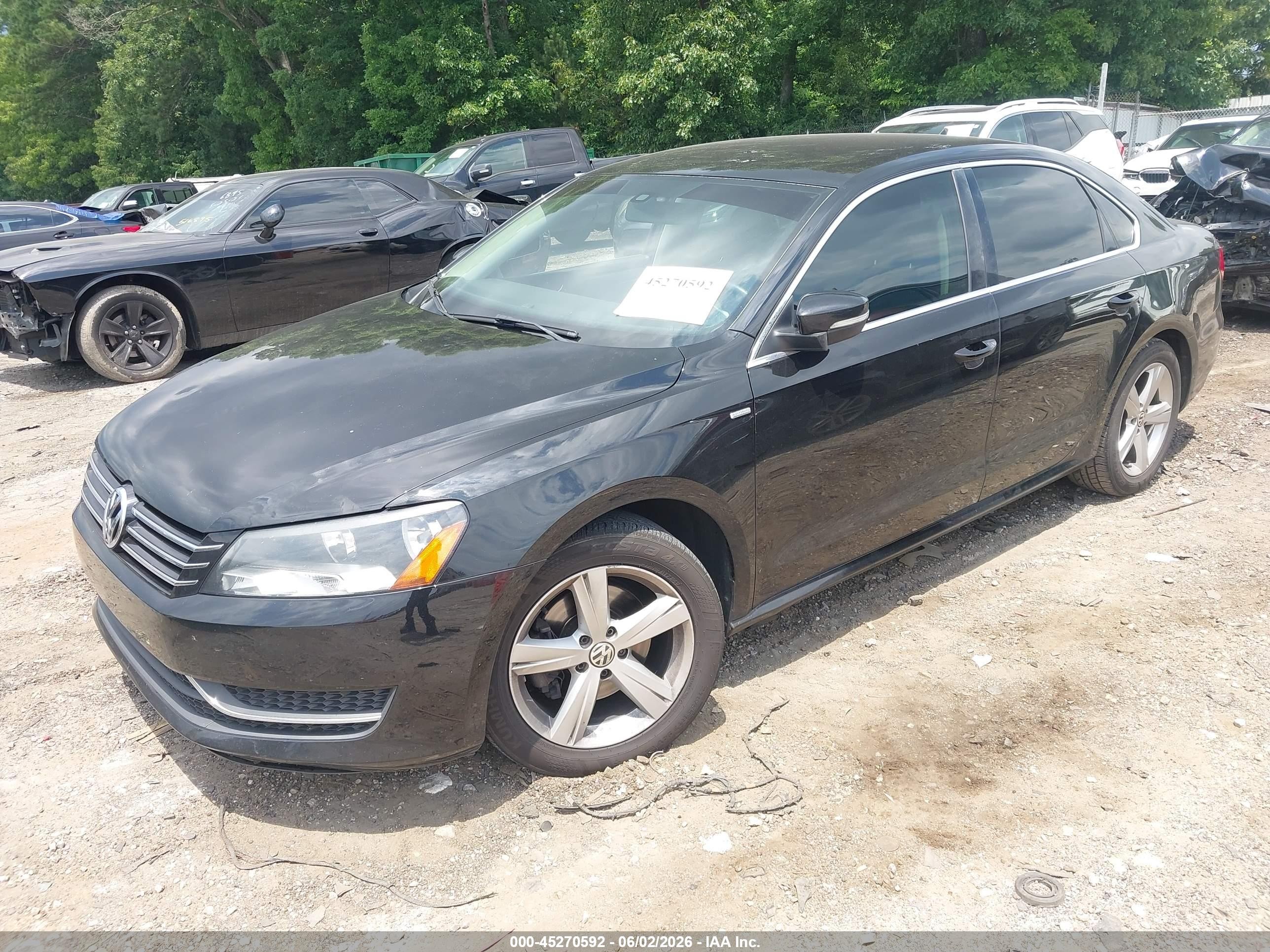 2014 Volkswagen Passat 1.8t Wolfsburg Edition Черный vin: 1VWAT7A34EC041568