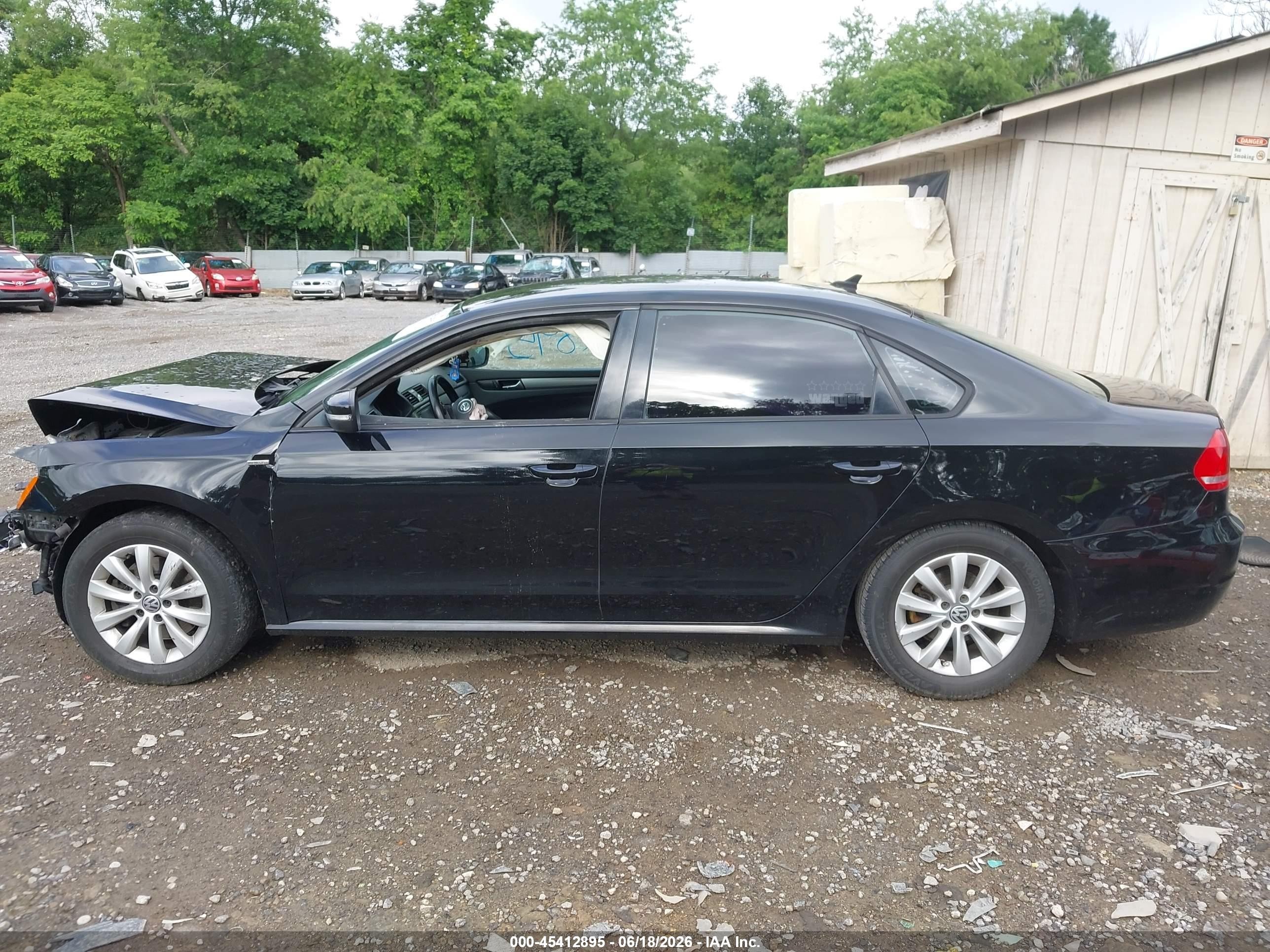 2015 Volkswagen Passat 1.8t Wolfsburg Edition Black vin: 1VWAT7A34FC002769