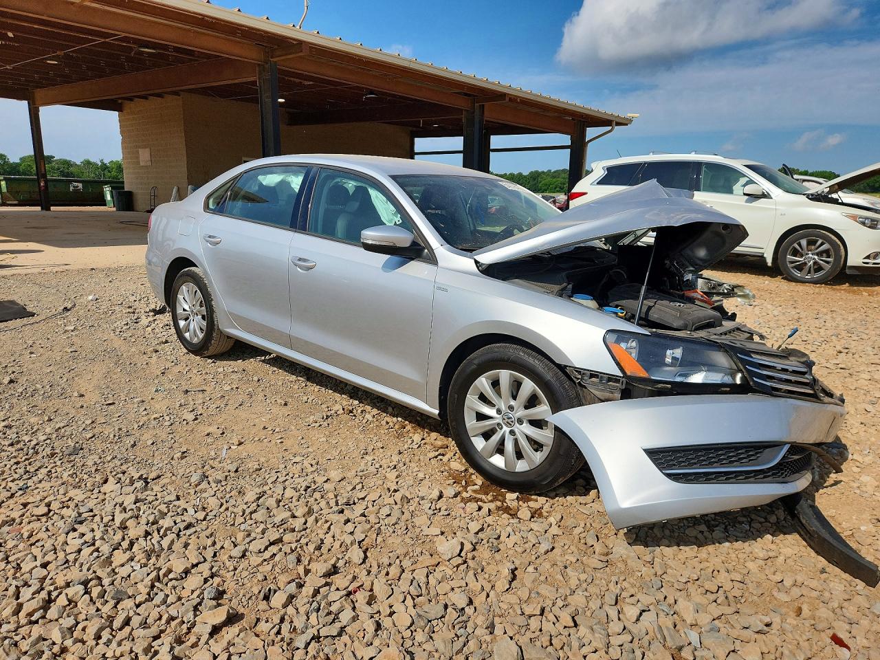 2015 Volkswagen Passat S Silver vin: 1VWAT7A34FC017191