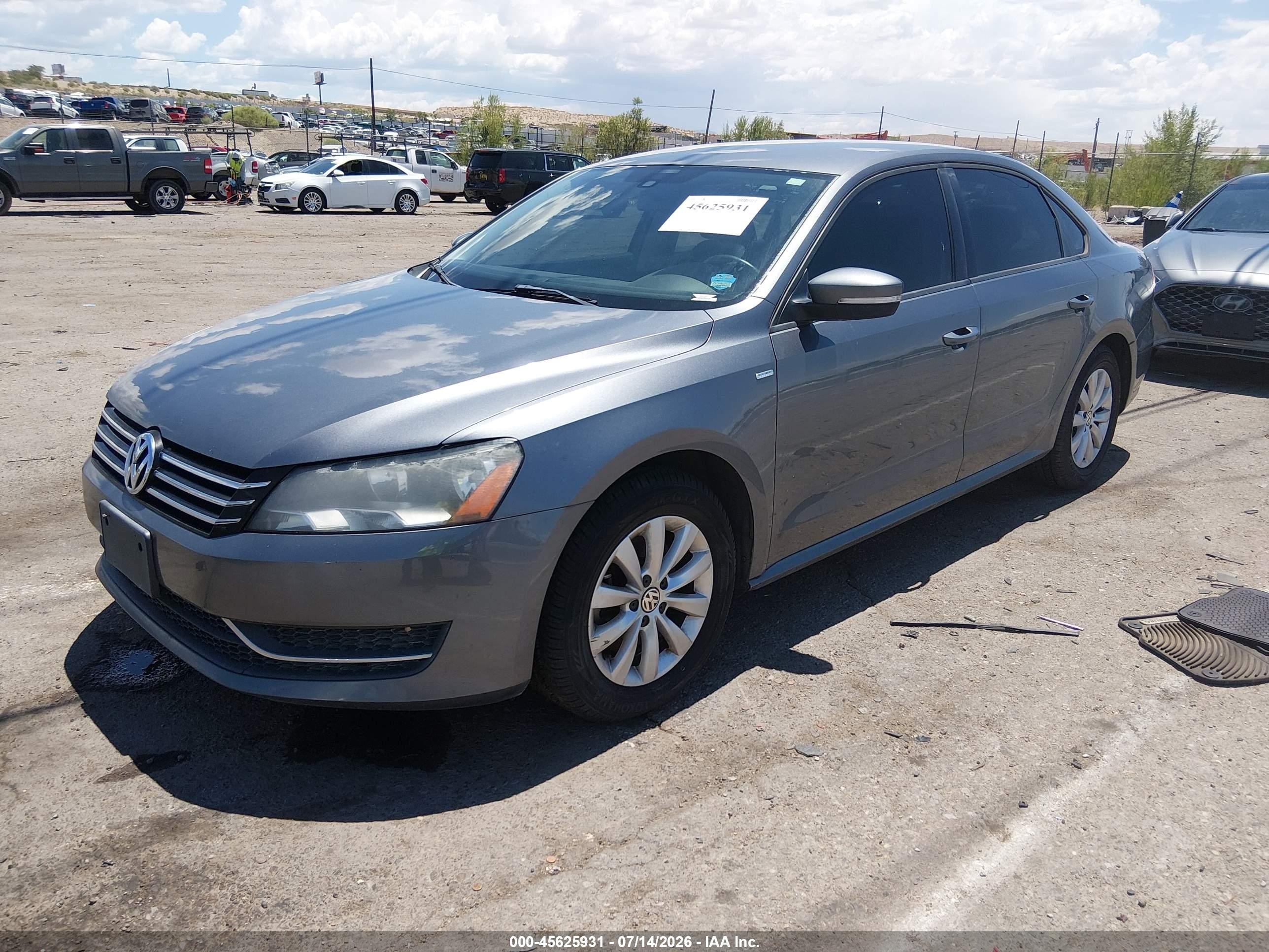 2015 Volkswagen Passat 1.8t Wolfsburg Edition Gray vin: 1VWAT7A34FC018955