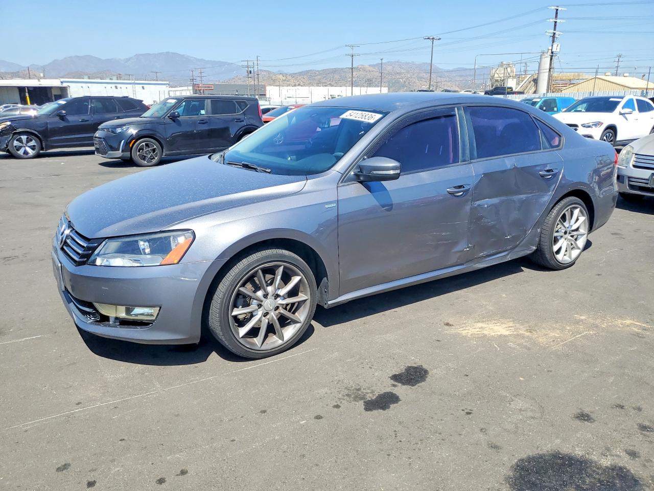 2015 Volkswagen Passat S Серый vin: 1VWAT7A34FC045914