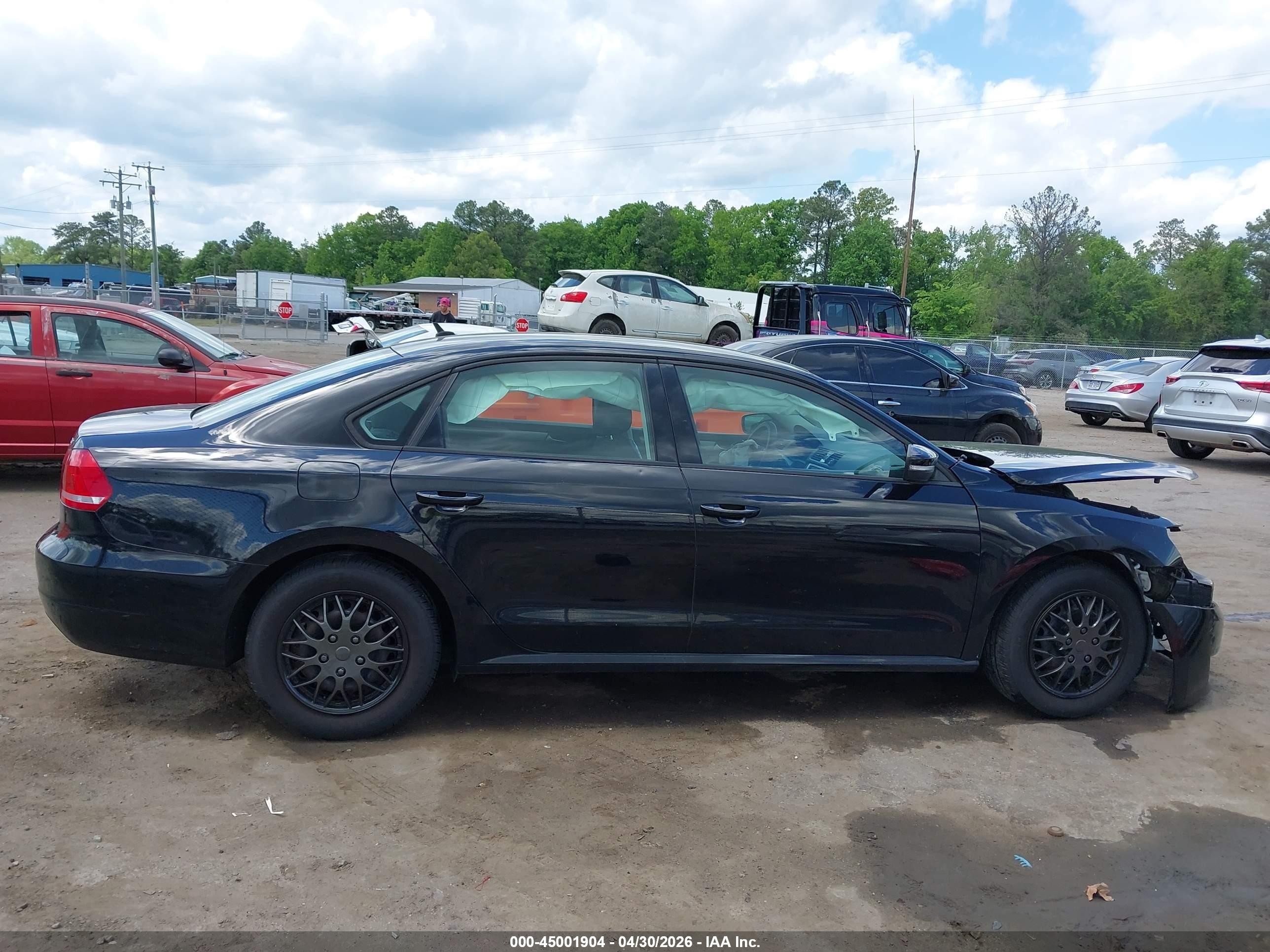 2015 Volkswagen Passat 1.8t S Black vin: 1VWAT7A34FC106159