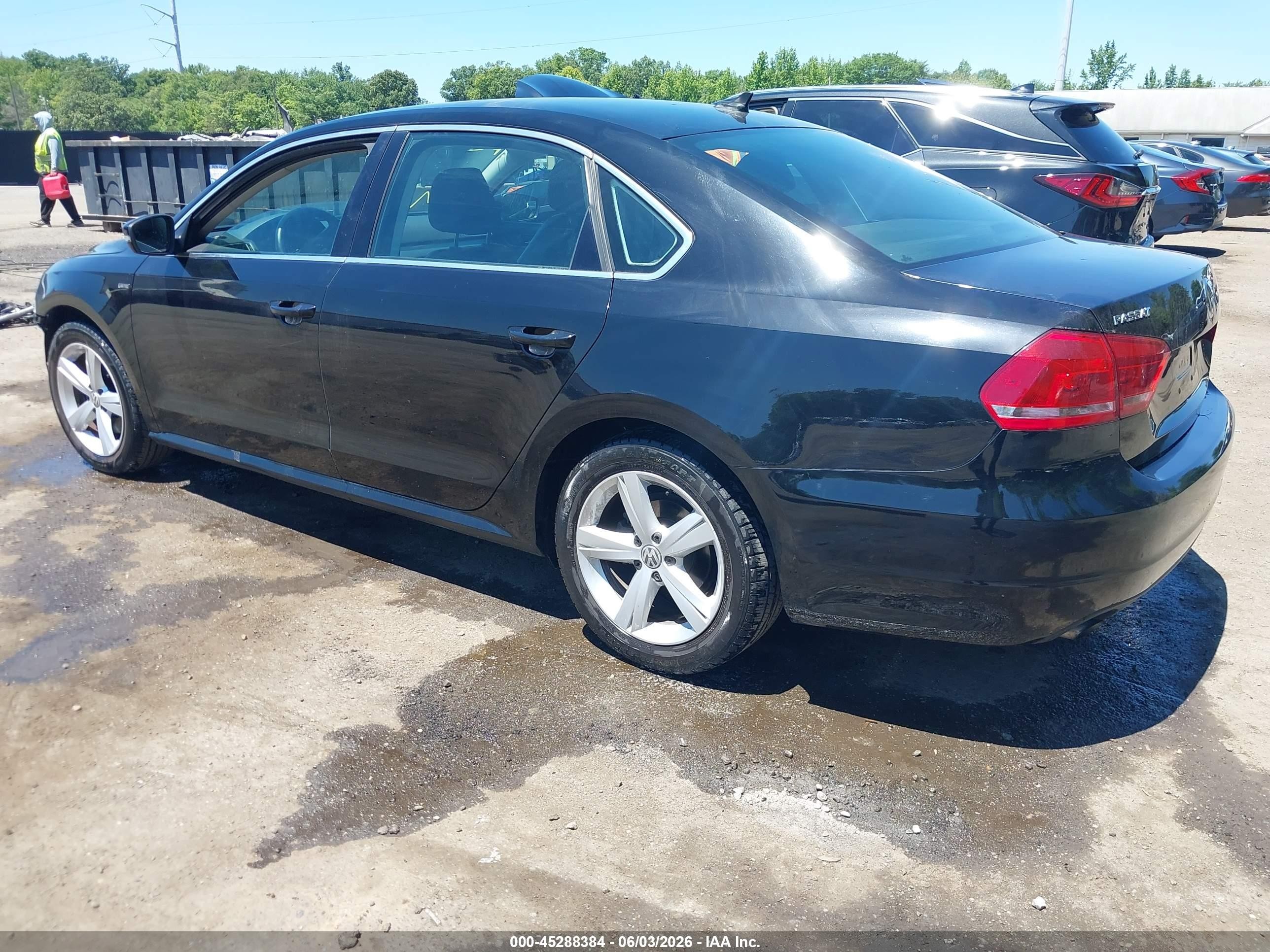 2015 Volkswagen Passat 1.8t Limited Edition Black vin: 1VWAT7A34FC115928
